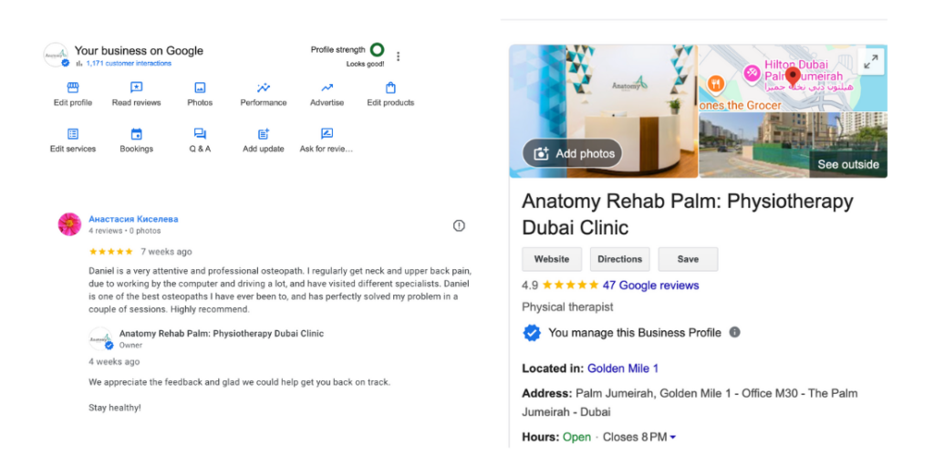 Professional Google Business Profile for Dubai Businesses